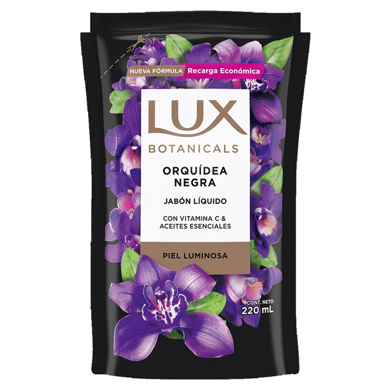 Jabon Liquido LUX Botanicals Orquidea Negra Doy Pack 220ml