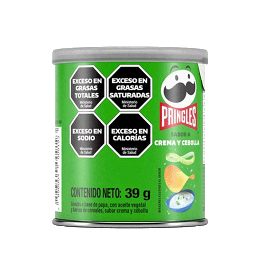 Papas Fritas Pringles Sabor Crema y Cebolla 39 gr