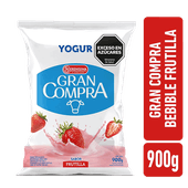 Yogur GRAN COMPRA Bebible Frutilla 900g