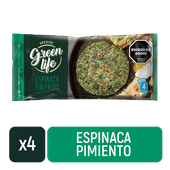 Veggies GREEN LIFE Espinaca y Pimiento 4u