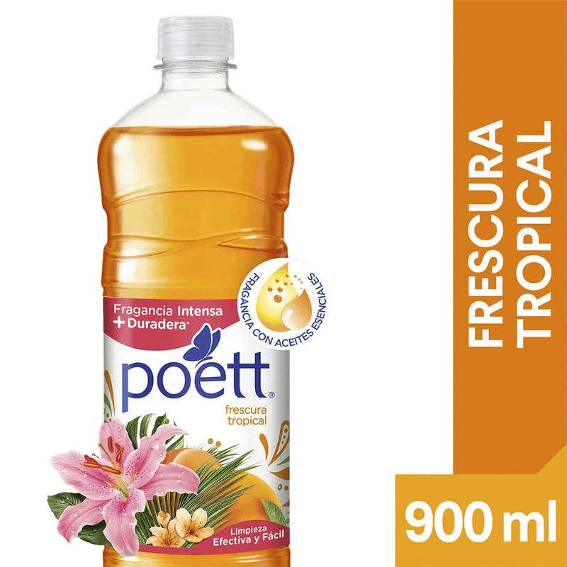Limpiador Liquido POETT Frescura Tropical 900c