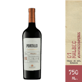 Vino PORTILLO Malbec 750c