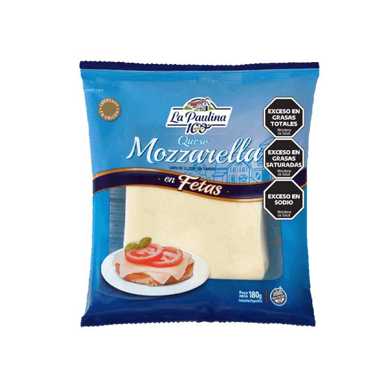 Queso LA PAULINA Mozzarella Porción Al Vacio 250g