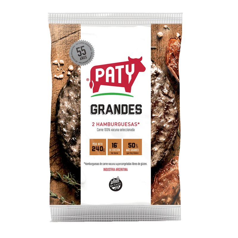 Hamburguesas PATY Grandes 2u