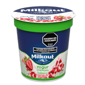 Yogur MILKAUT Plus Descremado Frutilla Con Trozos Fruta 150g