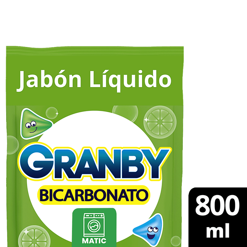 Jabon Liquido GRANBY Limon Matic Doy Pack 800ml