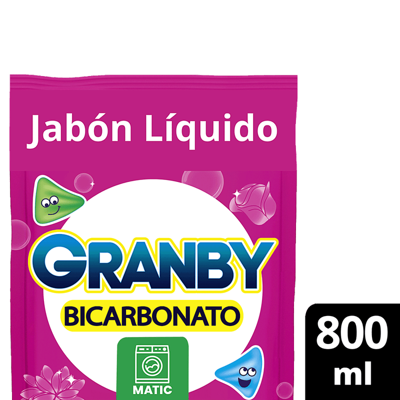Jabon Liquido GRANBY Rosas Matic Doy Pack 800ml