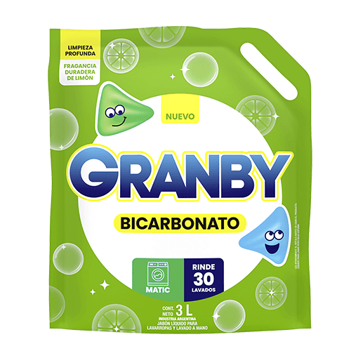 Jabon Liquido GRANBY Limon Matic Doy Pack 3l