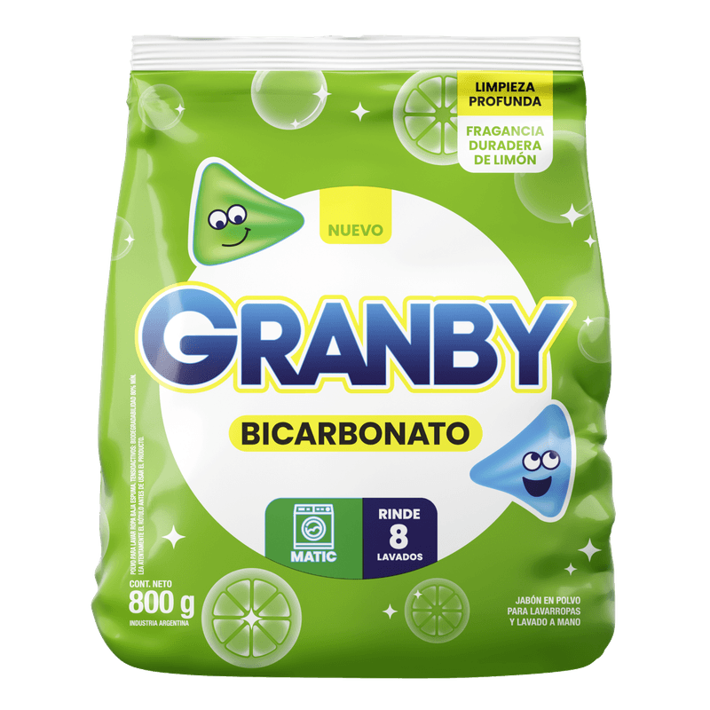 Jabon Polvo GRANBY Matic Limon 800g