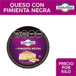 Queso SANTA ROSA Con Pimienta Negra kg
