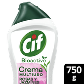 Limpiador Cremoso CIF Bioactive Jazmin y Rosas 750g