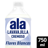 Detergente ALA Cremoso Flores Blancas 750c