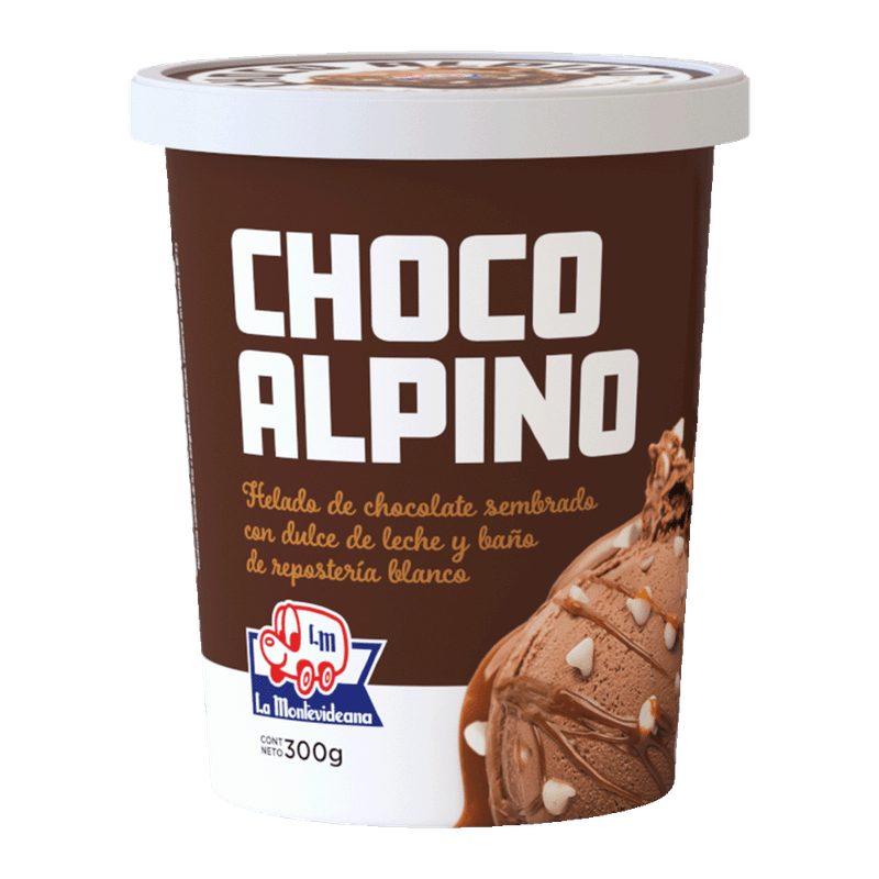 Helado LA MONTEVIDEANA Chocolate Alpino 300g