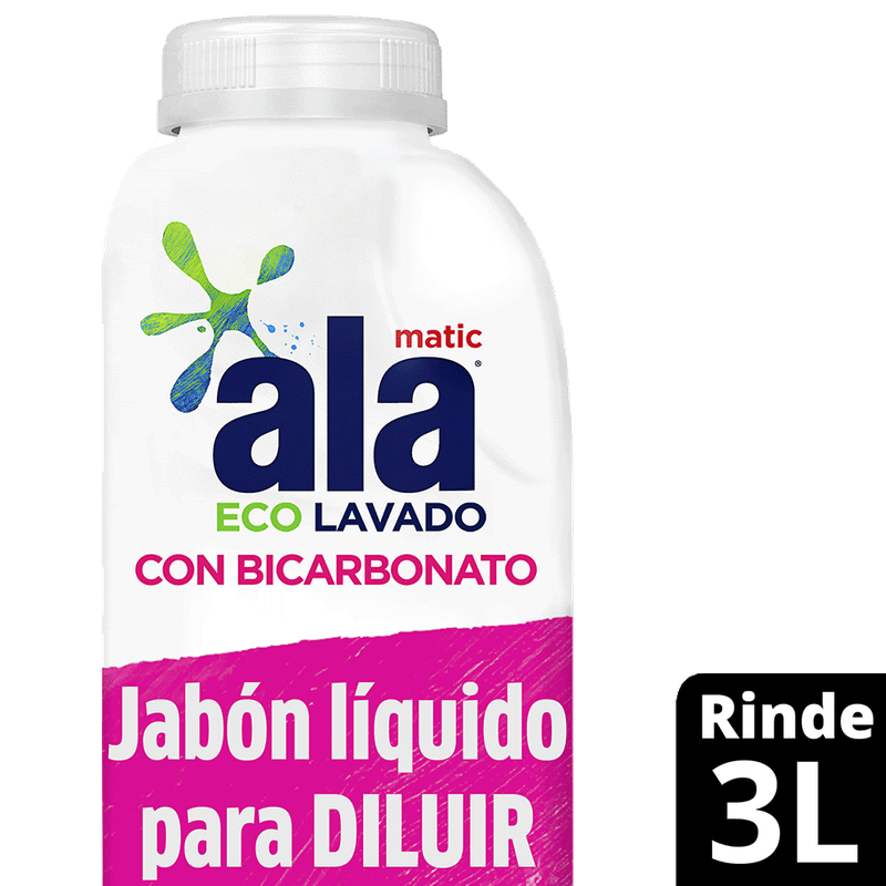 Jabón Liquido ALA Ecolavado Con Bicarbonato P/Diluir 500ml