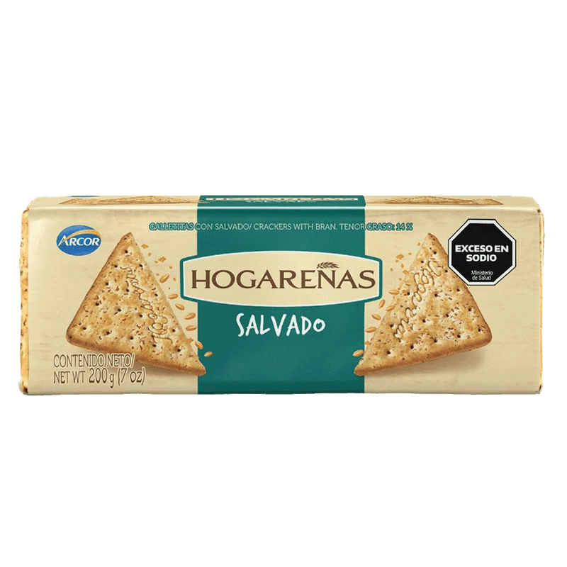 Galletitas HOGAREÑAS Salvado 200g