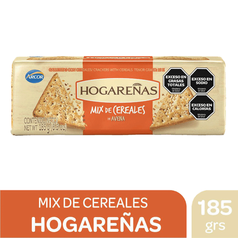 Galletitas HOGAREÑAS Mix Cereales 185g