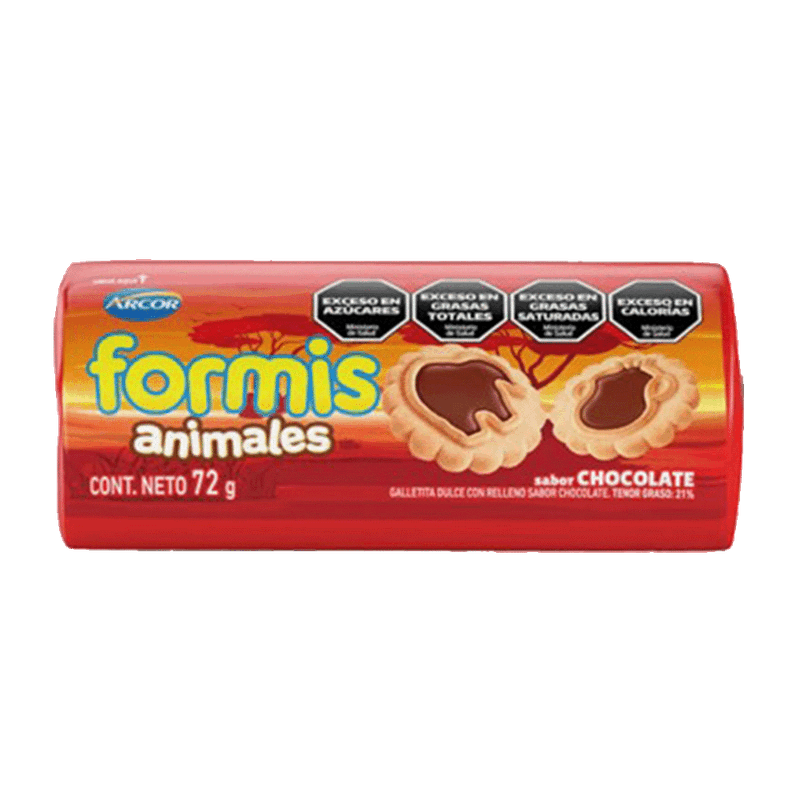 Galletitas FORMIS Nuevas VainillaChcolate 72g