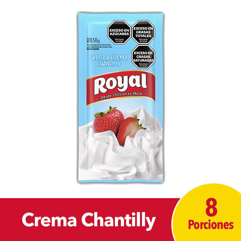 Polvo para Preparar Crema Chantilly Royal x 50 gr