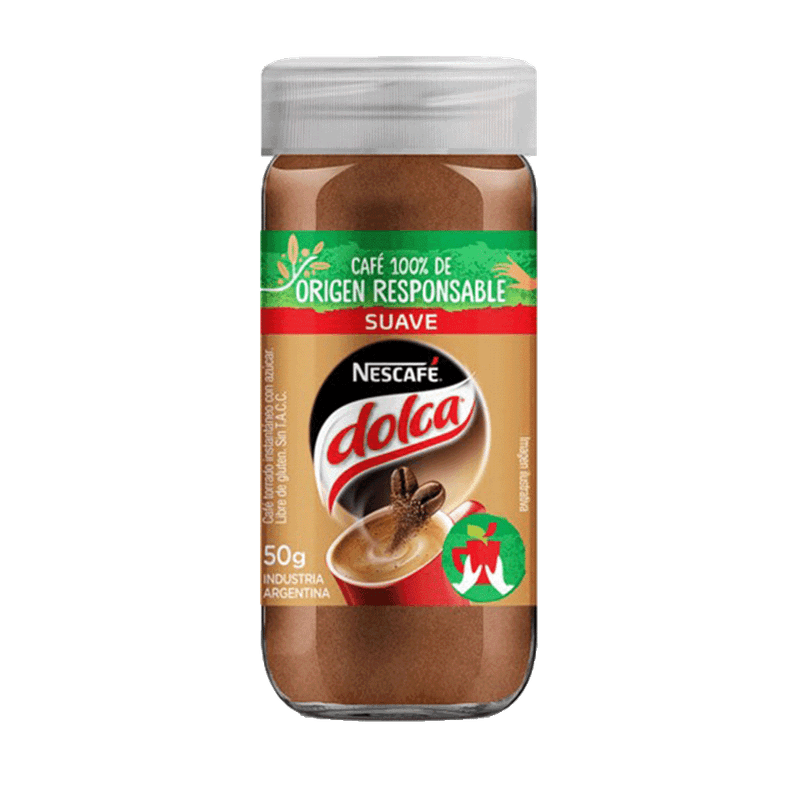 Cafe Instantaneo NESCAFE DOLCA Suave Frasco 50g