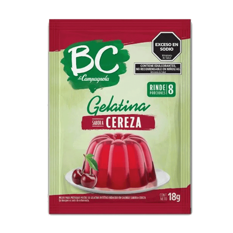Gelatina BC Cereza Light 18g