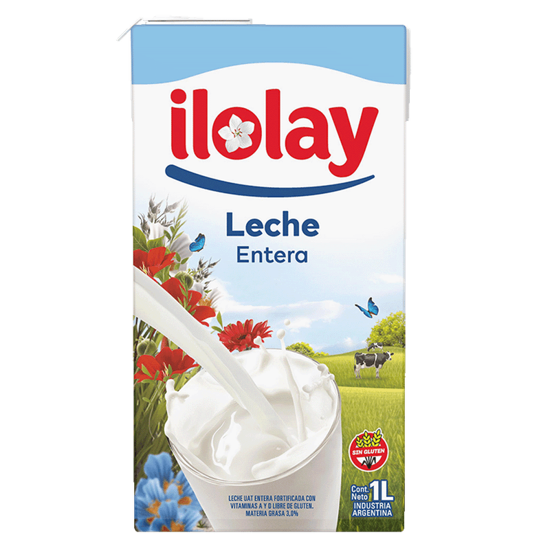 Leche ILOLAY Larga Vida Entera 1Lt