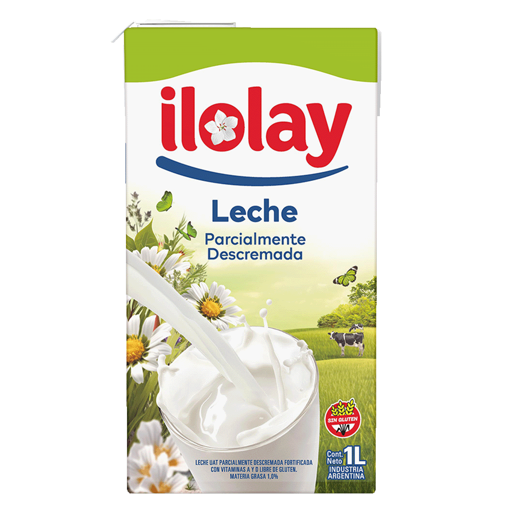 Leche Parcialmente Descremada Larga Vida Ilolay Ttb 1 Ltr