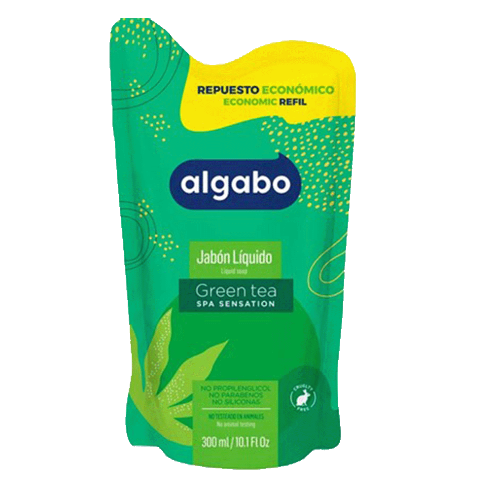 Jabon Liquido Algabo Doy Pack x 300 ml. Green Tea