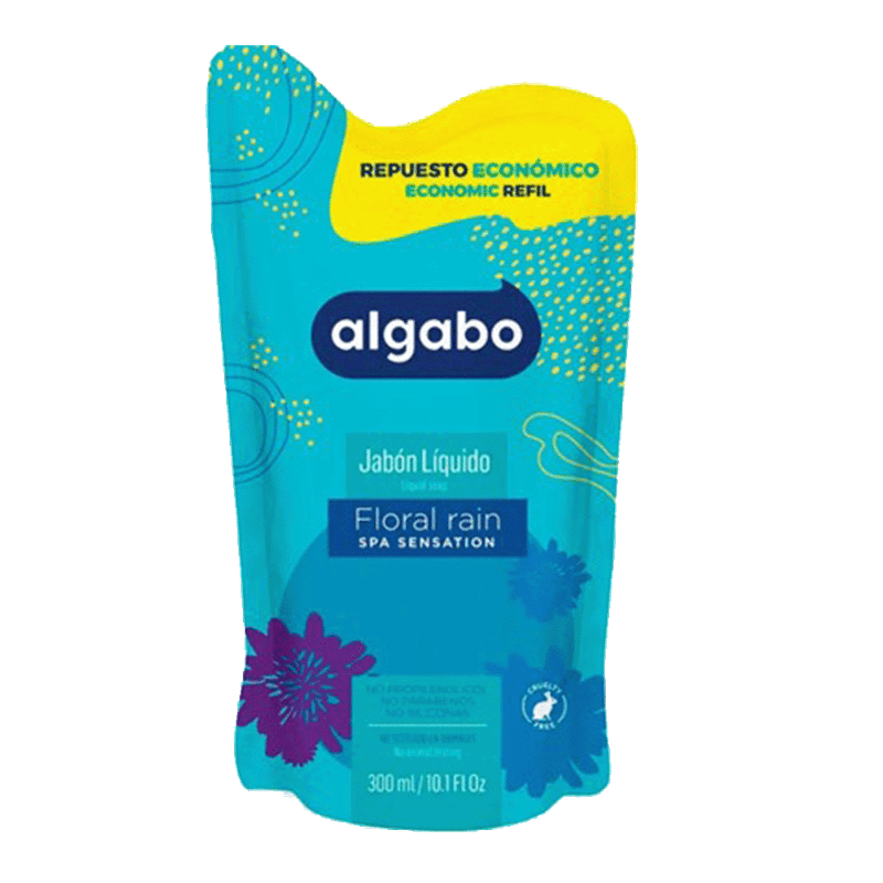 Jabón Líquido ALGABO Floral Rain Doy Pack 300ml