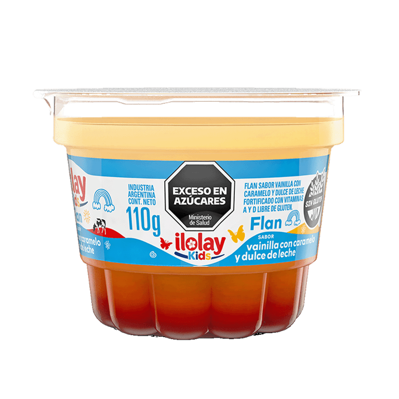 Flan ILOLAY Kids Vainilla/Caramelo/Dulce De Leche 110g