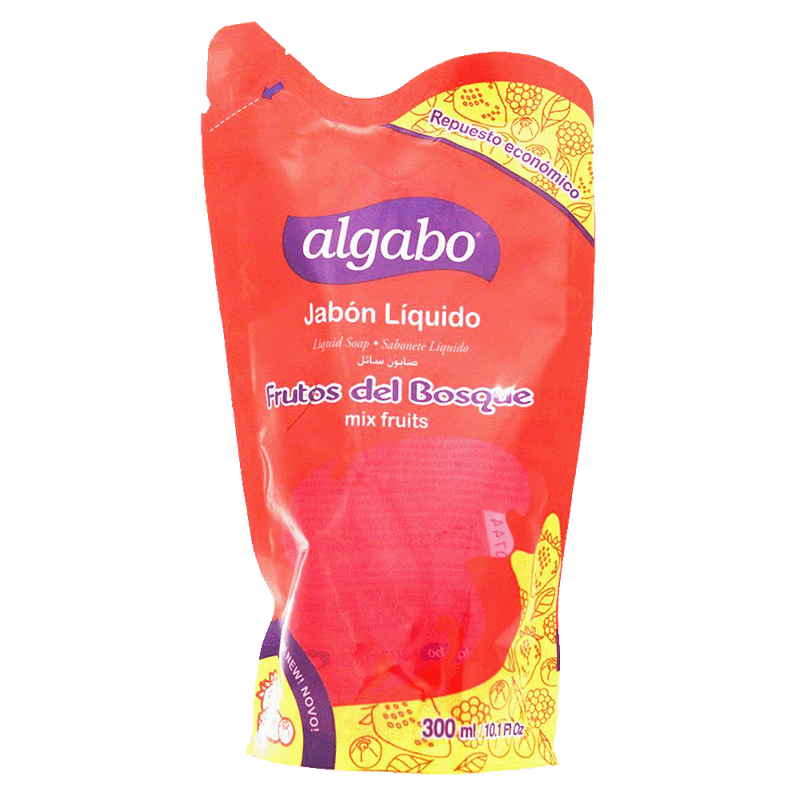 Jabón Líquido ALGABO Frutos Del Bosque Doy Pack 300cc