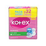Toallas Femeninas KOTEX Normal Con Alas 32u