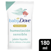 Jabon Liquido DOVE Baby Hipoalergenico Repuesto 180ml