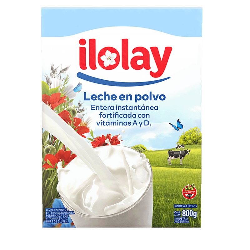 Leche ILOLAY En Polvo Entera Estuche 800g