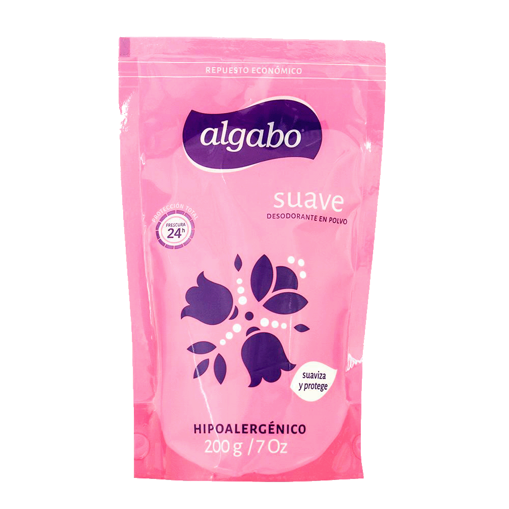 Talco Corporal Desodorante Algabo Rosa Dp 200 gr