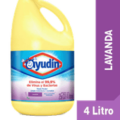 Agua Lavandina AYUDIN Triple Poder Lavanda 4L