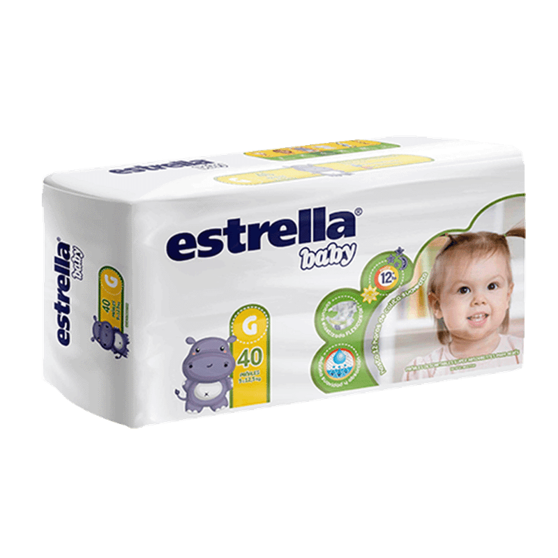 Pañales ESTRELLA Hiper G 40u