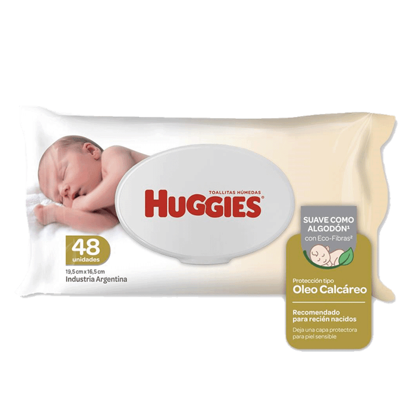 Toallas Humedas HUGGIES Oleo Calcareo 48u