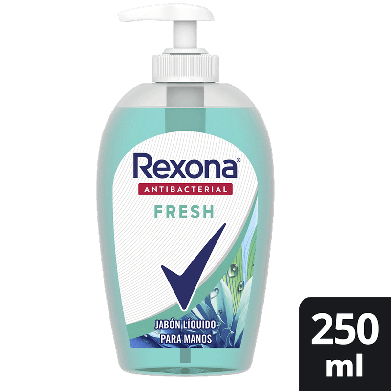 Jabon Liquido REXONA Antibacterial Fresh 250ml