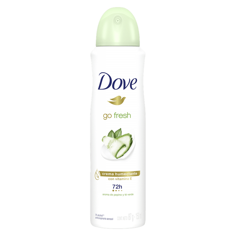Antitranspirante DOVE Aerosol Go Fresh Pepino 87g