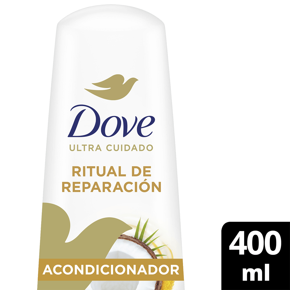 Acondicionador para el Cabello Dove Ritual de Reparación Coco y Cúrcuma 400 ml