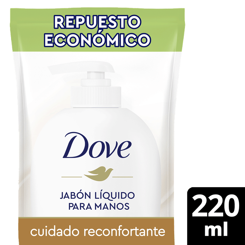 Jabon Liquido DOVE Para Manos Cuidado Reconfortante 220ml