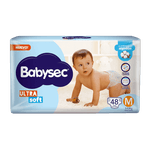 Pañales BABYSEC Ultrasoft M 48u
