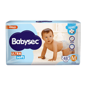 Pañales BABYSEC Ultrasoft M 48u