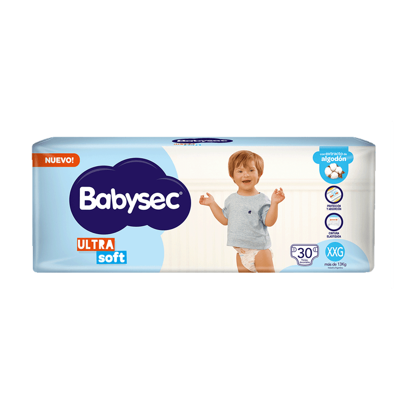 Pañales BABYSEC Ultrasoft XXG 30u