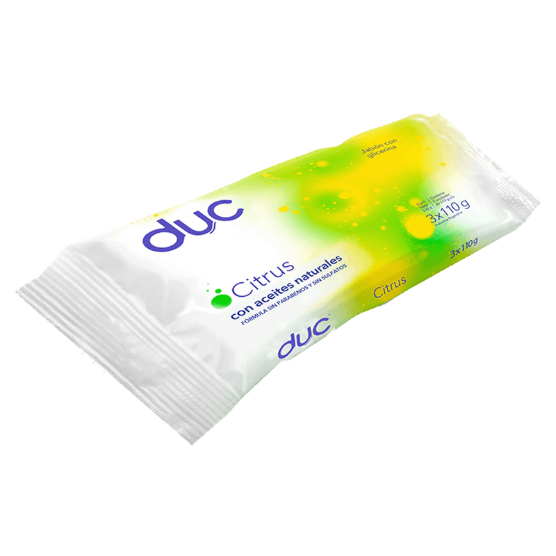 Jabon De Tocador DUC Citrus Pack 3 330g