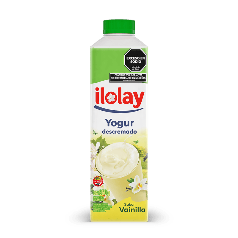 Yogur ILOLAY Descremado Vainilla 950g