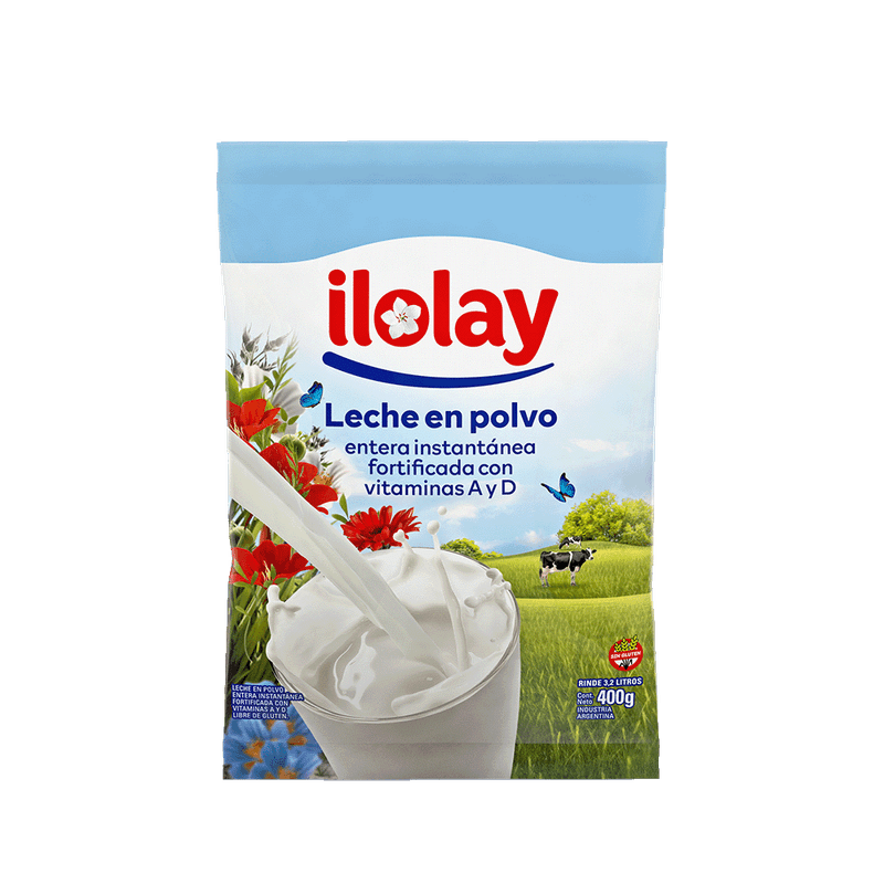Leche ILOLAY En Polvo Entera Bolsa 400g