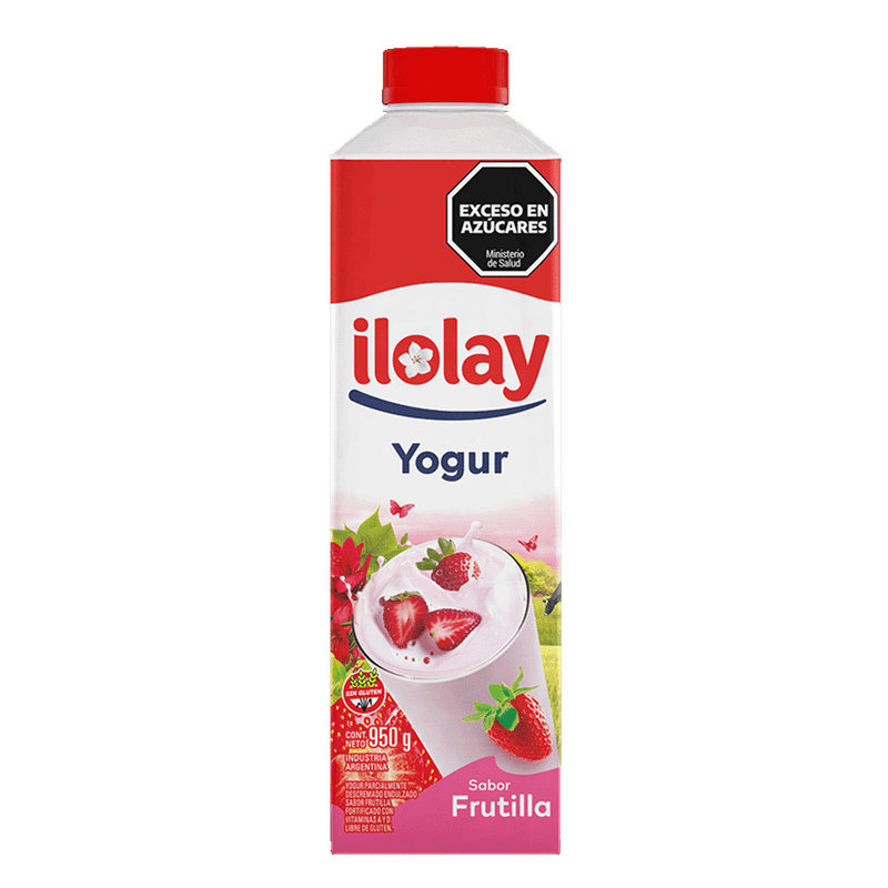 Yogur ILOLAY Frutilla Entero 950g