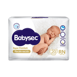 Pañales BABYSEC Recien Nacido Super Premium 20u