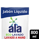 Jabon Liquido ALA Ecolavado Lavado a Mano Doy Pack 800ml